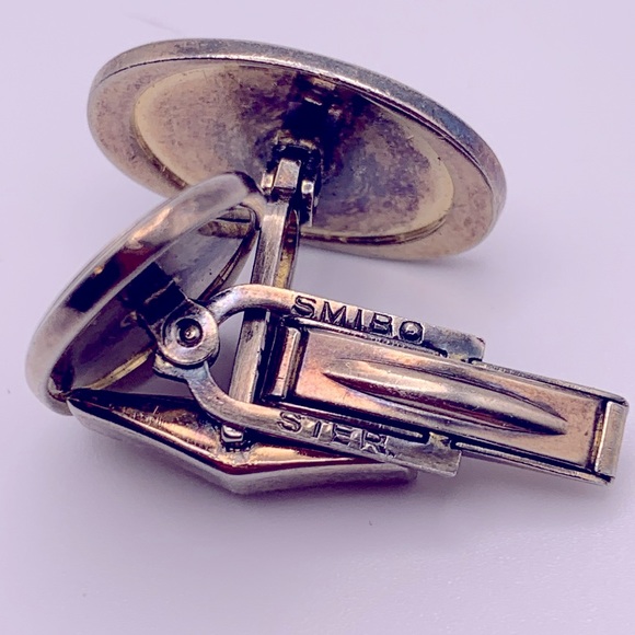 💝 Vintage SMIBO Sterling Silver Cufflinks - Picture 3 of 5
